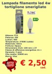 Lampade filanento led vtac 4W tortiglione smerigliato €2 - Palermo...