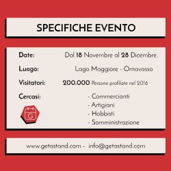 specifiche evento Ornavasso