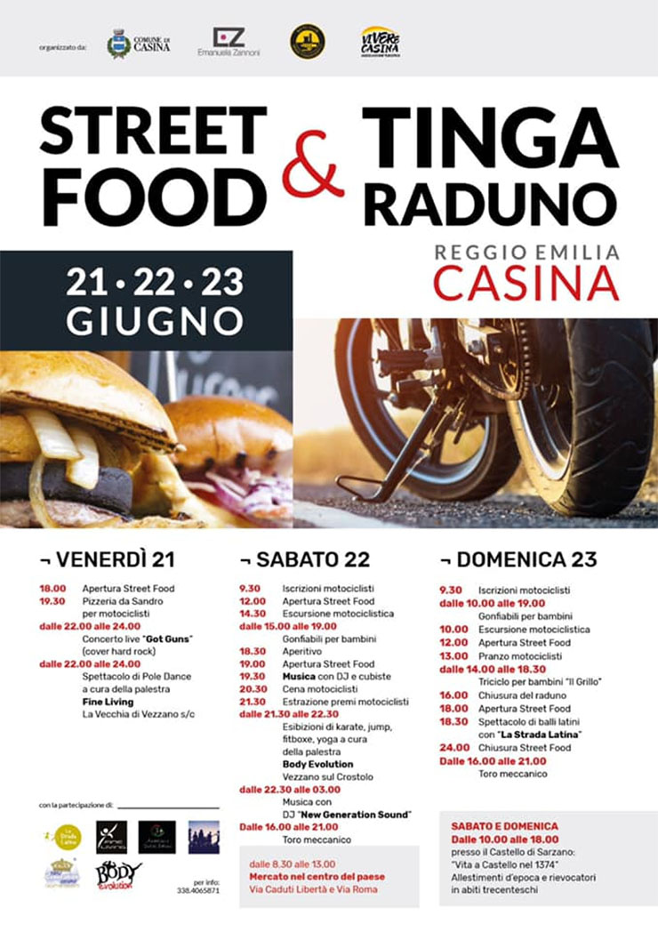 CASINA (RE): Street food & Tinga raduno