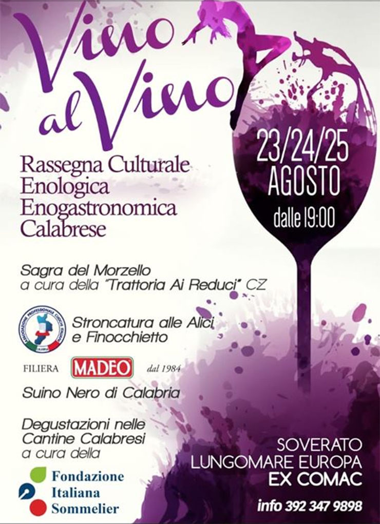 SOVERATO (CS): Vino al vino 2019