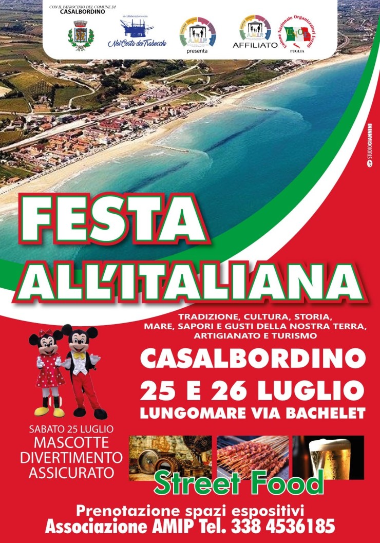 CASALBORDINO (CH): Festa all'italiana 2020