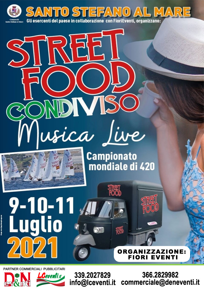 SANTO STEFANO AL MARE (IM): Street Food condiviso 2021