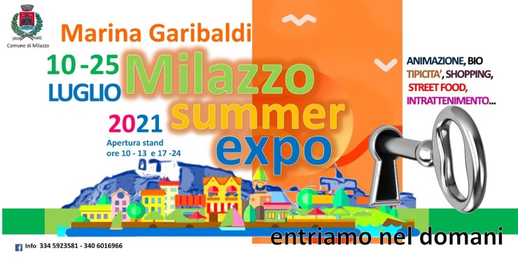 MILAZZO (ME): Milazzo Summer Expo 2021 a Marina Garibaldi