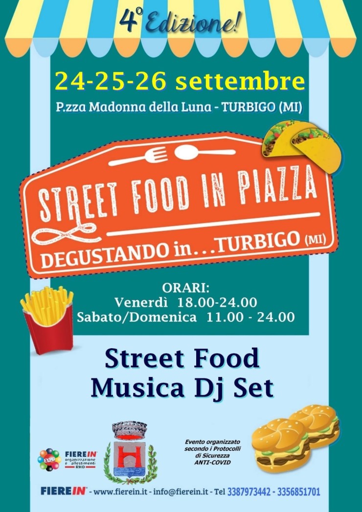 TURBIGO (MI): Degustando in Turbigo 2021 - Street Food in piazza