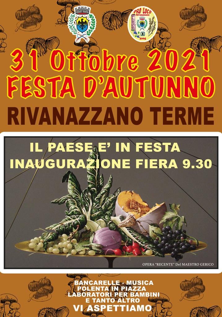 RIVANAZZANO TERME (PV): Festa d'Autunno 2021