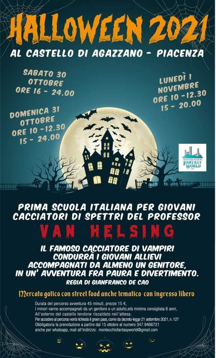 AGAZZANO (PC): Halloween 2021 al Castello di Agazzano