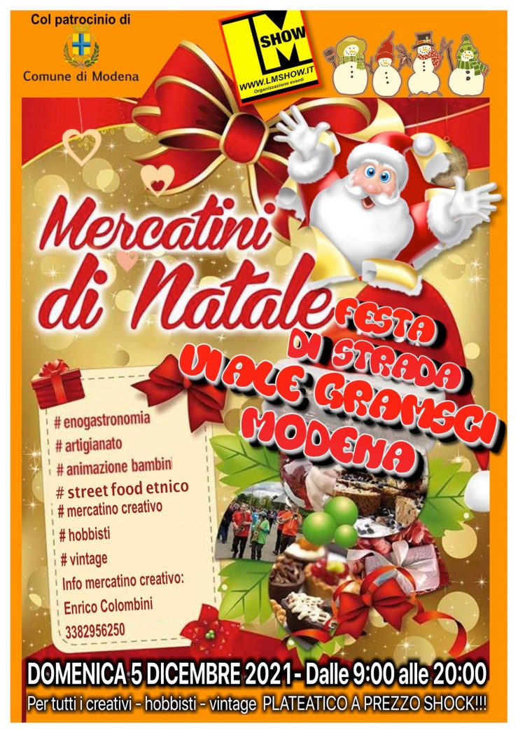 MODENA (MO): Mercatini di Natale 2021