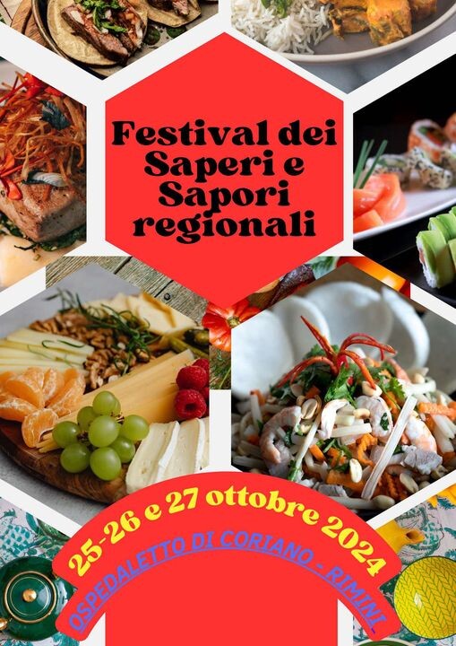 CORIANO (RN): Festival dei Saperi e Sapori Regionali 2024 in Frazione Ospedaletto